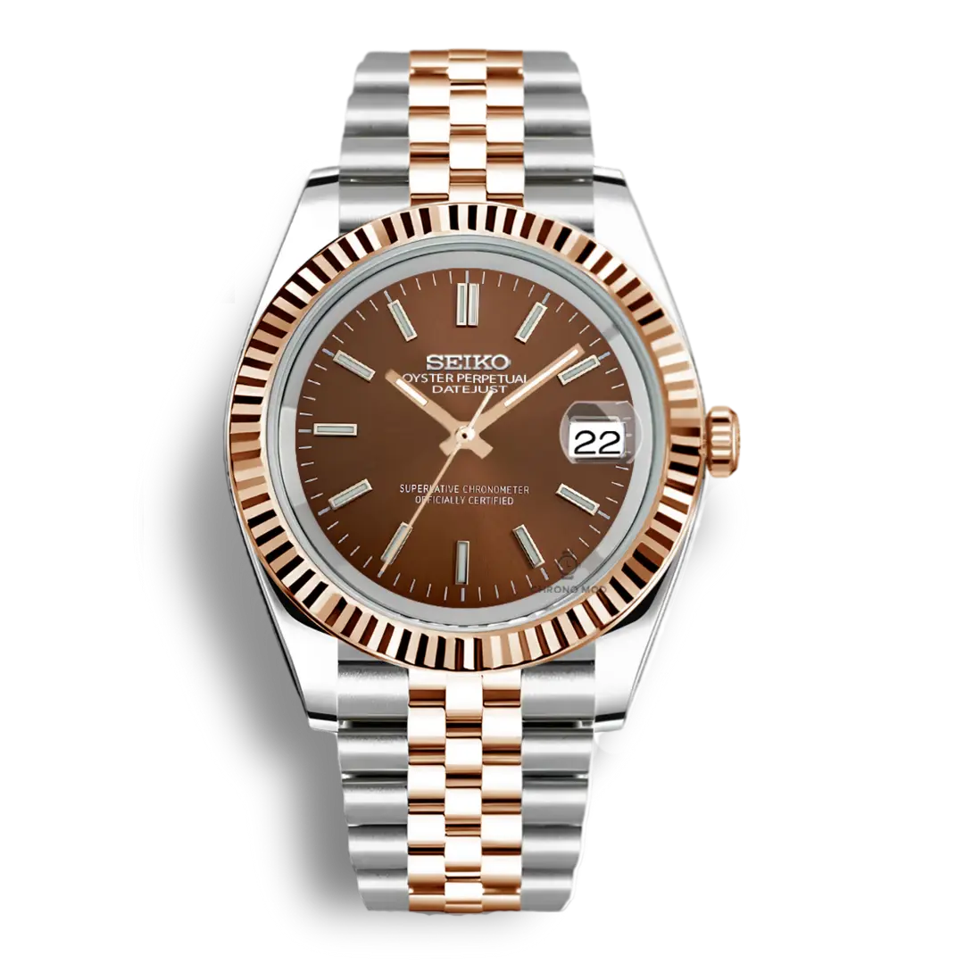 SEIKO MOD DATEJUST • CHOCOLAT
