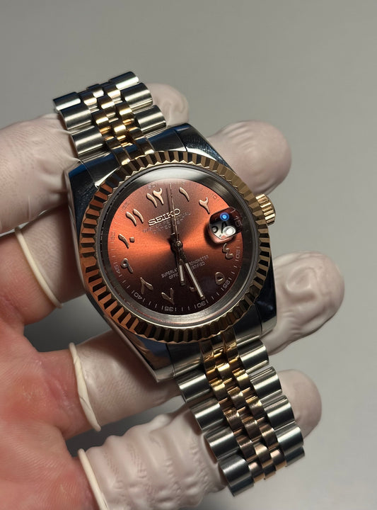 SEIKO MOD DATEJUST • CHOCOLAT