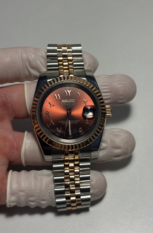 SEIKO MOD DATEJUST • CHOCOLAT
